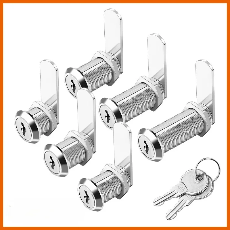Safety lever lock, cabinet door lock 16-40mm, box, filing cabinet, post office, furniture, wardrobe,mailbox, 2 keys.