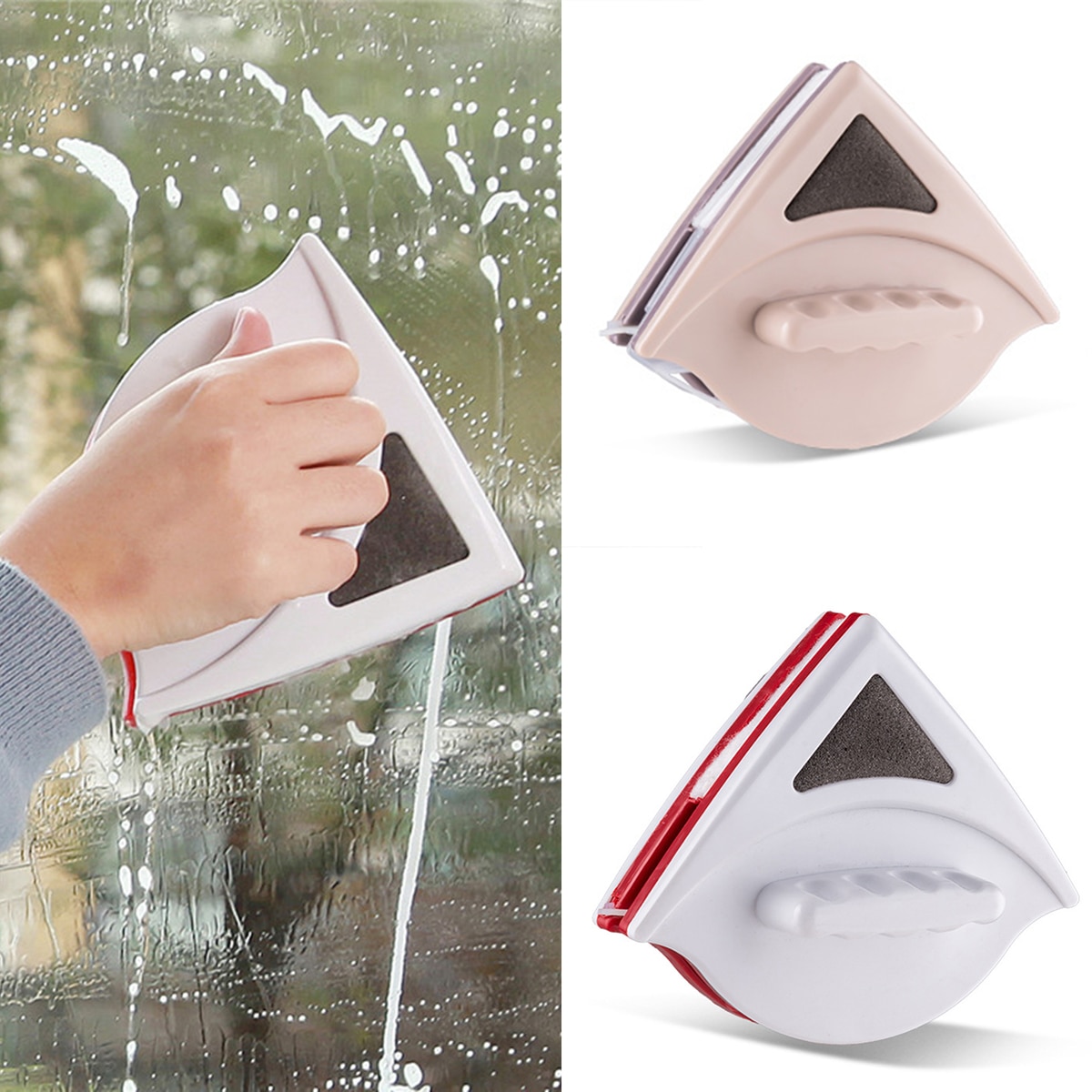 Dubbelzijdig Magnetische Glas Borstel Window Cleaner Wiper Voor 15-24Mm Dikke Glasreiniger Borstel Thuis ruitenwisser Oppervlak Gereedschap