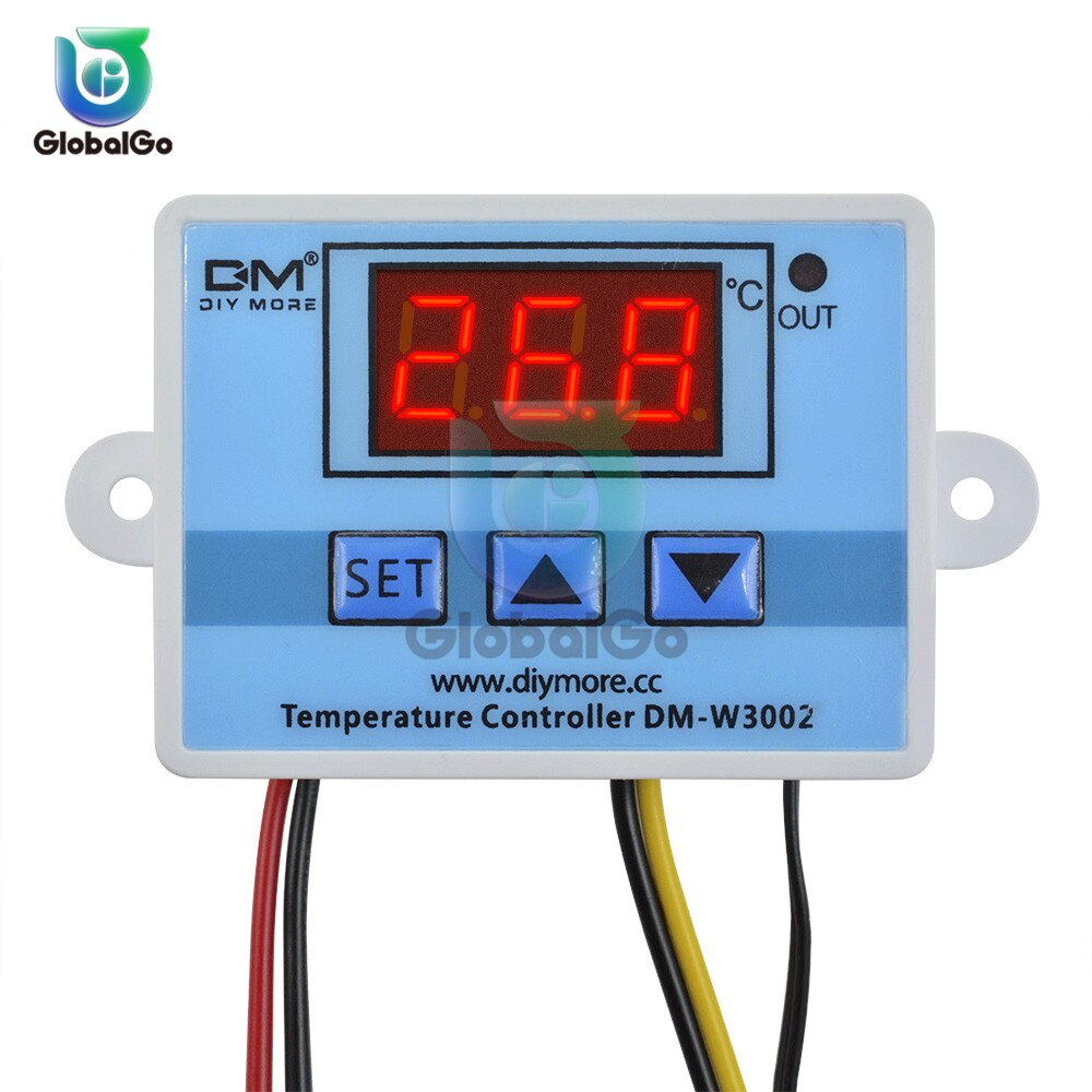 10 stuks/partij 12v 24v 220v w3002 digitale led temperatuurregelaar 10a thermostaatregelaar  w3002