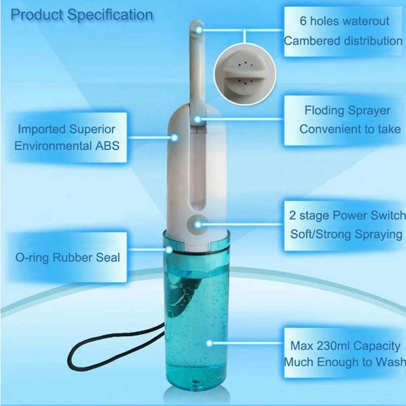 Handheld Tragbare Elektrische Bidet mit USB Lade-Reise Tragbare Baby Bidet Dusche Sprayer Persönliche Hygiene Pflege