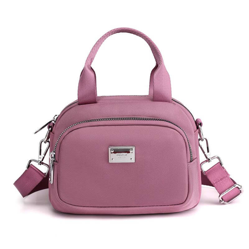 Vrouwen Messenger Bags Nylon Koppelingen Luxe Tote Packet Vrouwelijke Vintage Schouder Crossbody Tas Dames Handtas: Taro purple