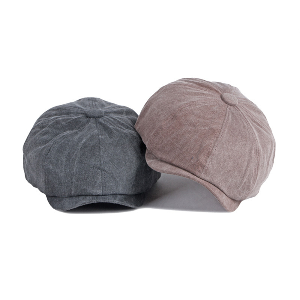 Papillon Do vieux coton, casquette de livreur, chapeau d&#39;hiver pour hommes et femmes, casquette octogonale Vintage, béret de peintre, noir, kaki, café