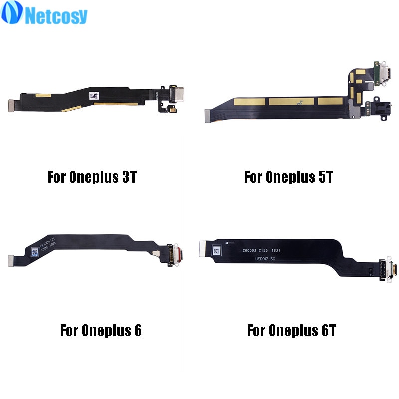Netcosy Voor Oneplus 3T A3010 5T A5010 USB Dock Poort Opladen Tail Plug Flex Kabel Lader Connector Voor oneplus 6 A6000 6T A6013