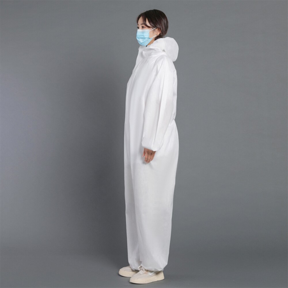 Beveiliging Kleding Anti-Statische Wegwerp Overall Stofdicht Kleding Pe Ademende Isolatie Kleding Arbeid Pak Een-