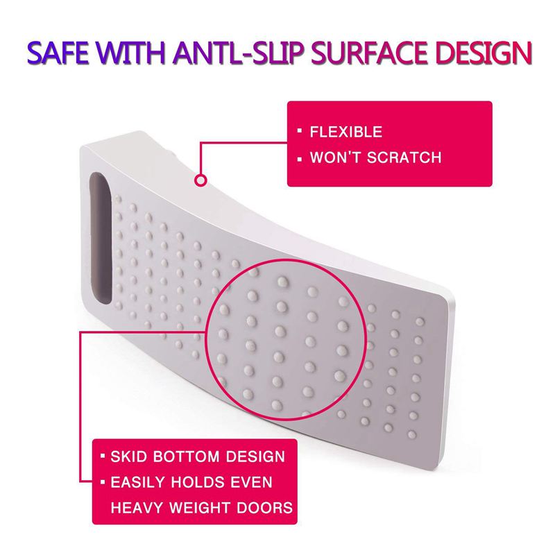 Porta Tenere Si Ferma, di Arresto Porta a Pavimento, anti-slittamento in Gomma, Senza Foro di Trapano, blocco Porta di Arresto sul Pavimento di Piastrelle Zerbino in Legno e Laminato