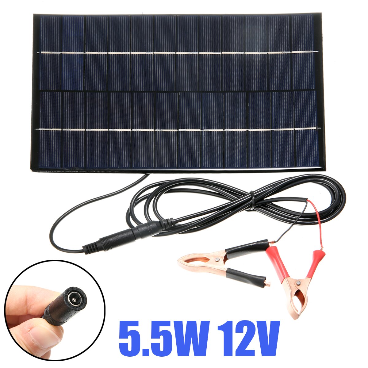 Panel Solar DIY portátil 5,5 W 12V módulo de energía batería teléfono celular cargador rápido Panel Solar casero Mayitr