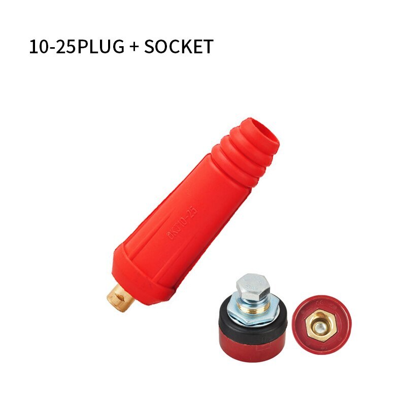 Europe Welding Machine Quick Fitting Female Male Cable Connector Socket Plug Adaptor DKJ 10-25 35-50 50-70 Cable Connector