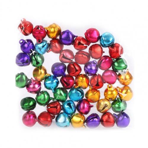 YiYa 200 stuks kerst jingle klokken kleine zilveren klokken ambachtelijke doe-het-zelf klokken, voor kerstfestival decoratie sieraden maken krans vakantie woondecoratie (1 cm, 1,5 cm, 2,5 cm