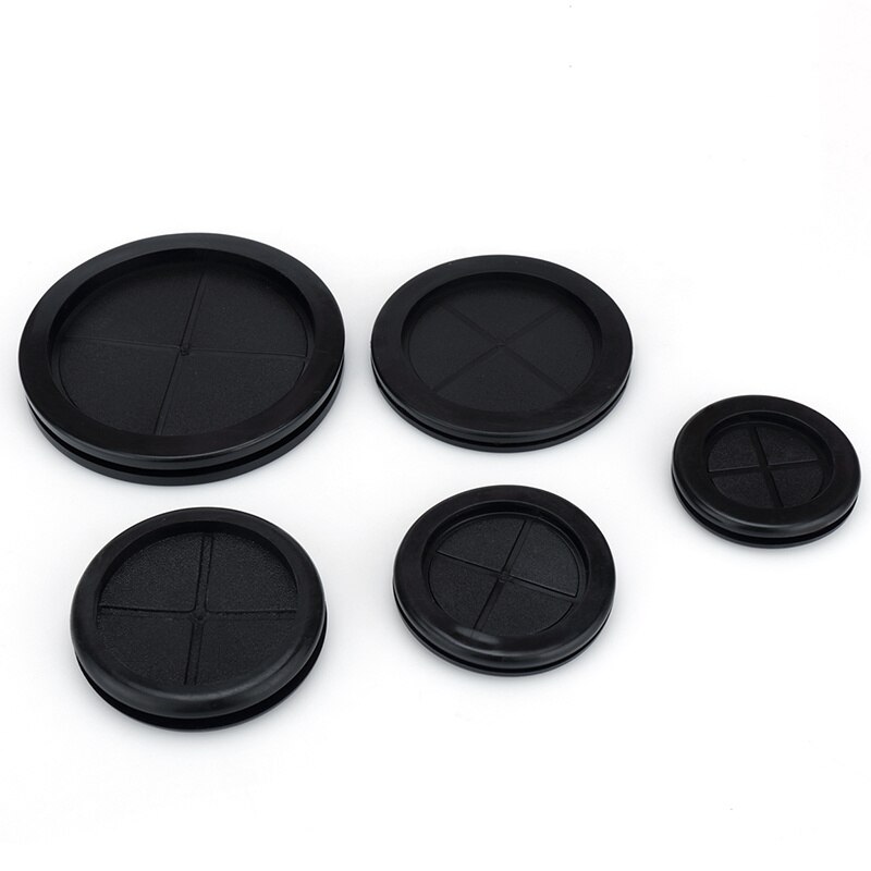 10pcs 12-100mm Circlip Rubber Wire Grommet Gasket Electric Box Inlet Outlet Seal Ring Dust Plug Cover Cable Holder Protector