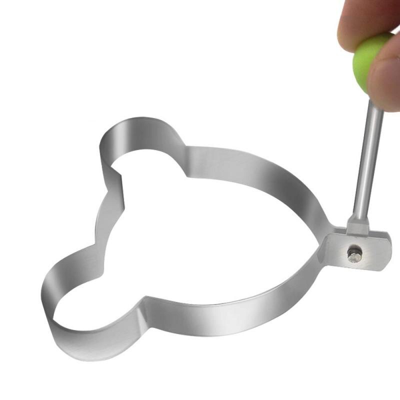 Acier inoxydable oeuf frit Shaper oeuf frit Shaper anneau de crêpe cercle moule coeur forme outils de cuisine accessoires de cuisson: Mouse