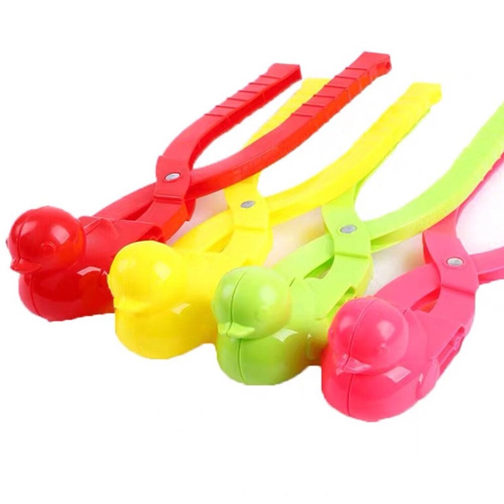 Bulk 10Pc Lovely Duck Shaped Snowball Maker Clip Children Outdoor Winter Snow Sand Mold Tool Outdoor Fun & Sports