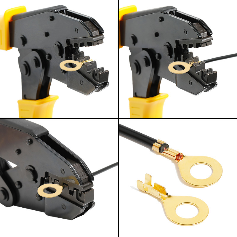 100PCS/lot M3 M4 M5 M6 M8 M10 Ring Lugs Terminals Gold Brass/Silver Non-insulated Crimp Termin Electrical Wire Connectors