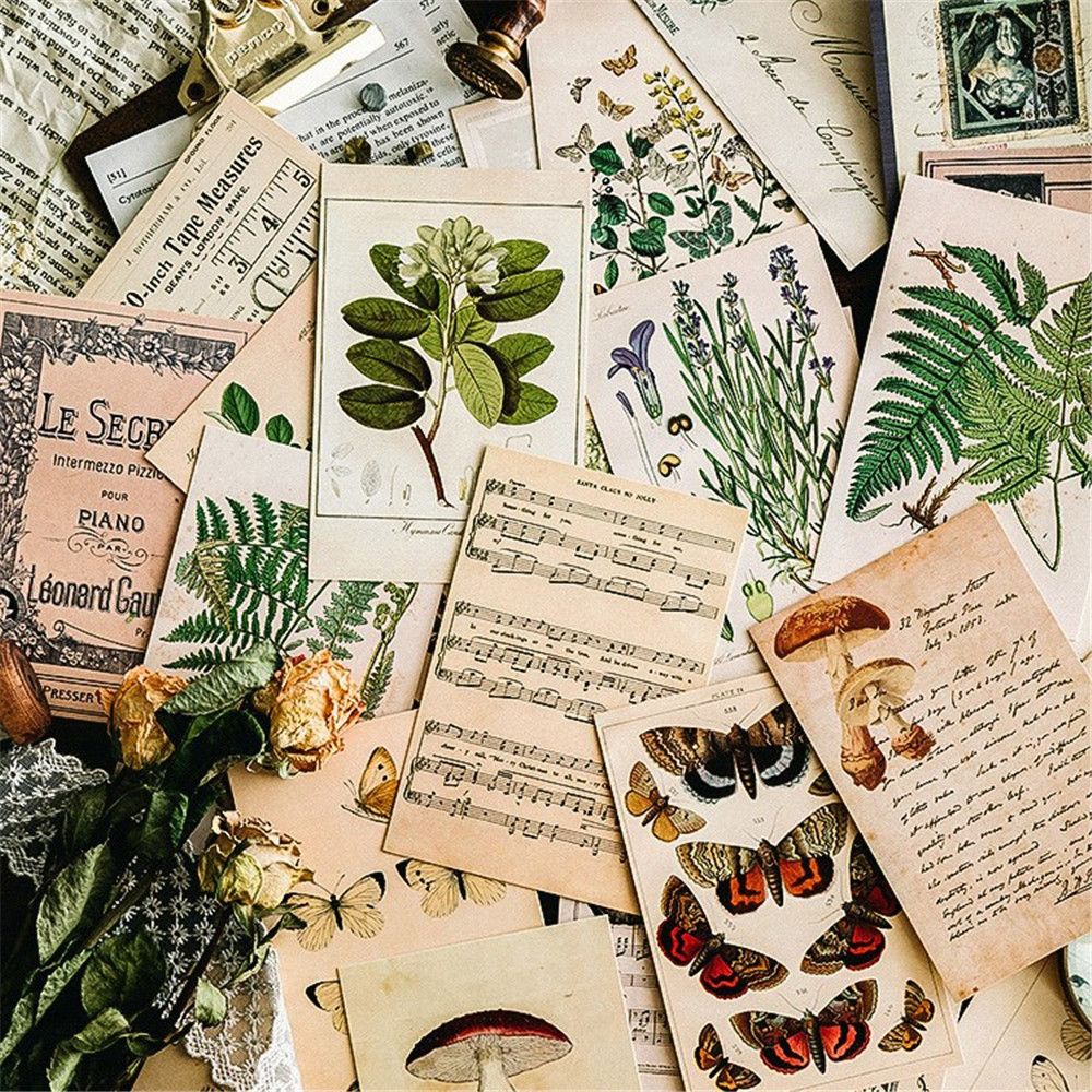 30 st/pack vykort skog djur växt lomo kort vintage brev skrivpapper mini vykort födelsedagsfest gratulationskort