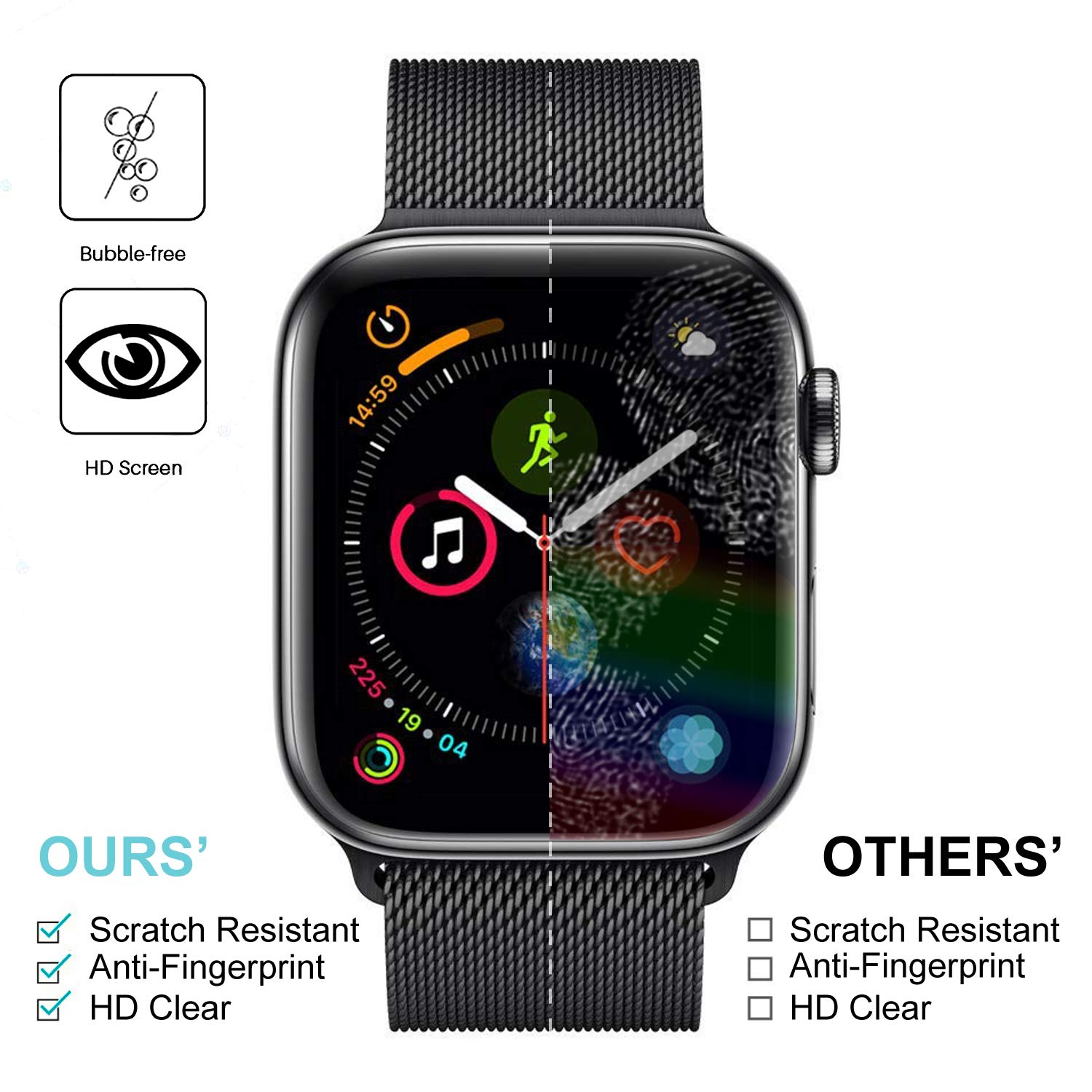 TPU Screen Protector Film For Apple Watch Sries 6 40MM 44MM iwatch SE Soft Protective Film for Apple Watch Series 3 2 38MM 42MM