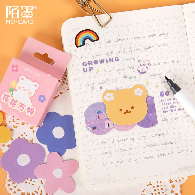 46Pcs/box Cute Bear Stickers DIY Decoration Stickers For Flask Scrapbooking School Stationery