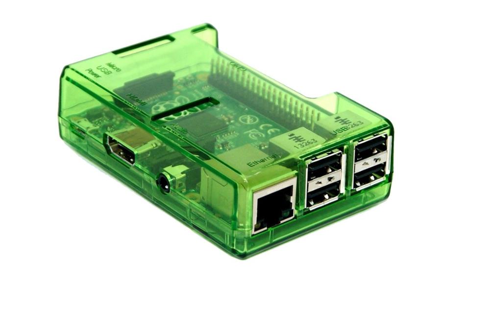 Raspberry Pi 2B 3B 3B + Case Abs Behuizing 4 Kleuren Met Koellichamen Abs Shell: green
