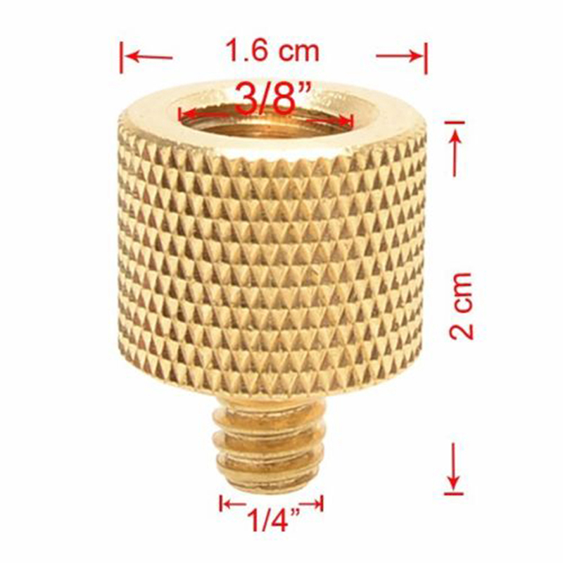 1 pièces femelle à mâle en laiton trépied adaptateur réducteur de filetage pour appareil photo