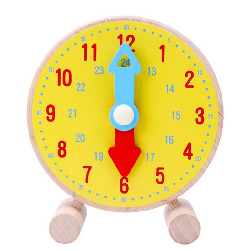 Handgemachte Holz Uhr Spielzeug Für freundlicher Lernen Zeit Uhr Pädagogisches Spielzeug Entwickeln Intelligenz