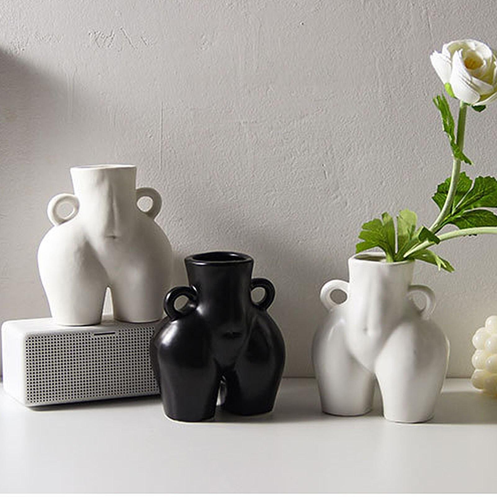 Menschliches Vase Hintern nackt Handwerk Eingerichtet Hause Dekoration Blume Anordnung Frau Blume Vasen Heimat Dekor