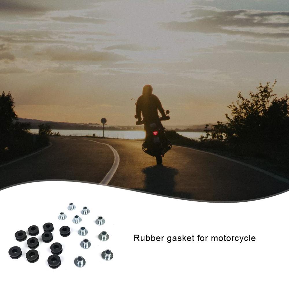 Arandelas de goma para motocicleta, Kit de tornillos para Suzuki, Kawasak, 10 Uds.