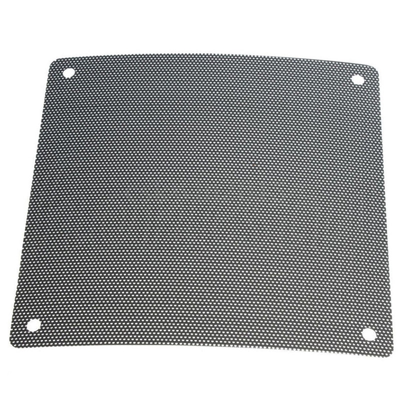 5 stk 120mm kuttbar sort pvc pc vifte støvfilter støvtett etui datamaskin mesh