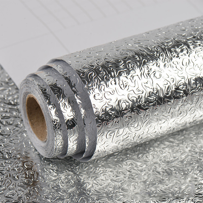 Wielowarstwowa kuchnia olejoodporne naklejki wodoodporne folia aluminiowa kuchenka robić gotowania szafka samoprzylepna naklejka na ścianę tapety zrób do Sama: Size 1