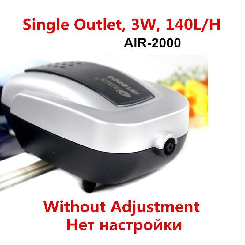 Aquarium Mini Air Compressor Fish Tank Silent Air Pump Oxygen Maker Pump Aerator Aquarium Accessories Used With Air Stone Valve: Black