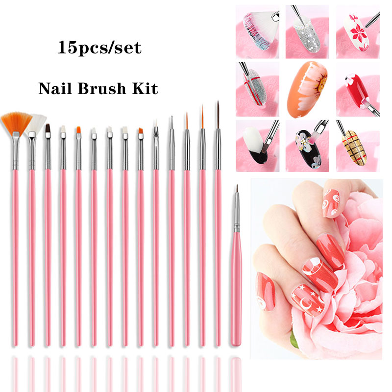 Beateal Nail Brush Set For Manicure Gel Brush For Nail Art For Acrylic Brush For A Manicure For Pinceau Nail Art Pour ongle