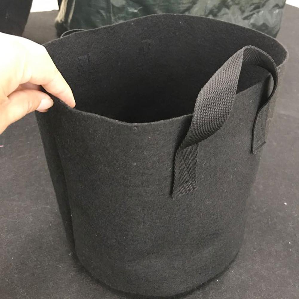Bolsas de fieltro para cultivo, maceta de tela para jardinería, cultivo de verduras, jardín, flores, 5/10 piezas, 3/7/10 galones