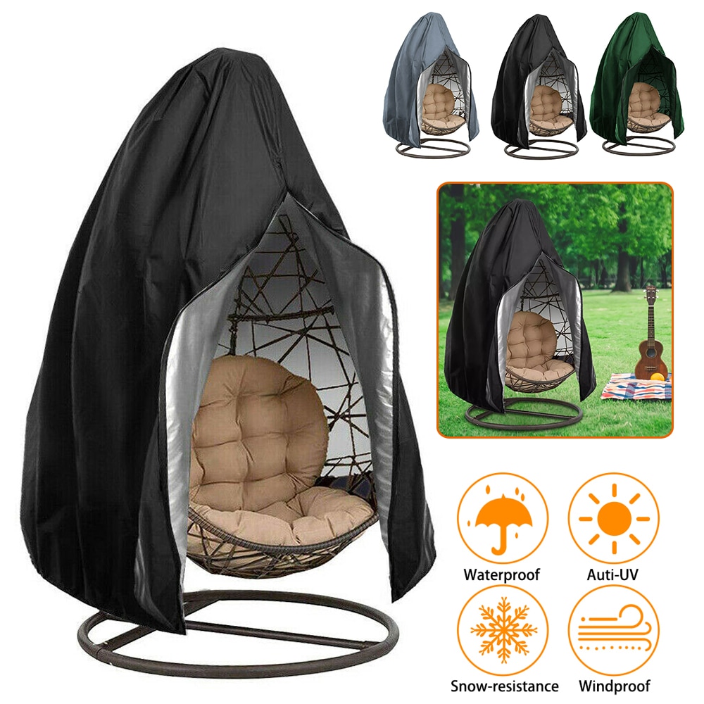 Outdoor Waterdichte Tuinmeubelen Tuin Swing Zipper Beschermende Balkon Meubilair Opknoping Ei Swing Stoel Cover D30