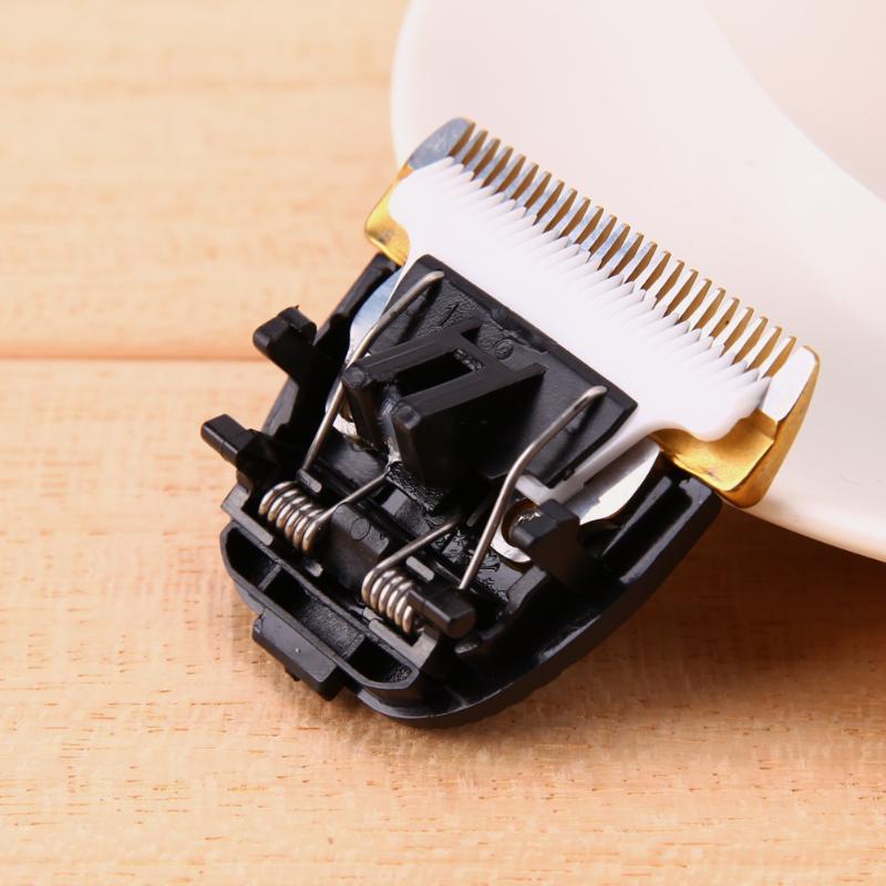 Tondeuse à cheveux en acier inoxydable céramique | Tondeuse à lame de titane tête de coupe