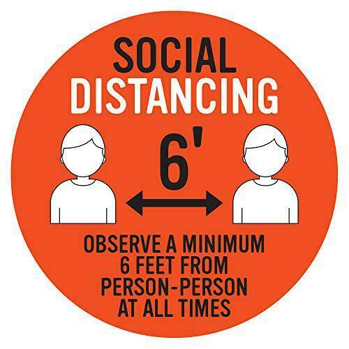 Social Keep Distance Non Slip Sticker Floor Stickers Safe Sign Removable Vinyl Decals