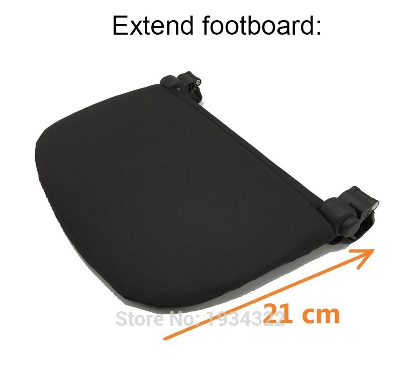 Yoya-accesorios para cochecito de cuero, funda protectora con asa y reposapiés extensible para Babyzen Yoyo y cochecito similar: Black