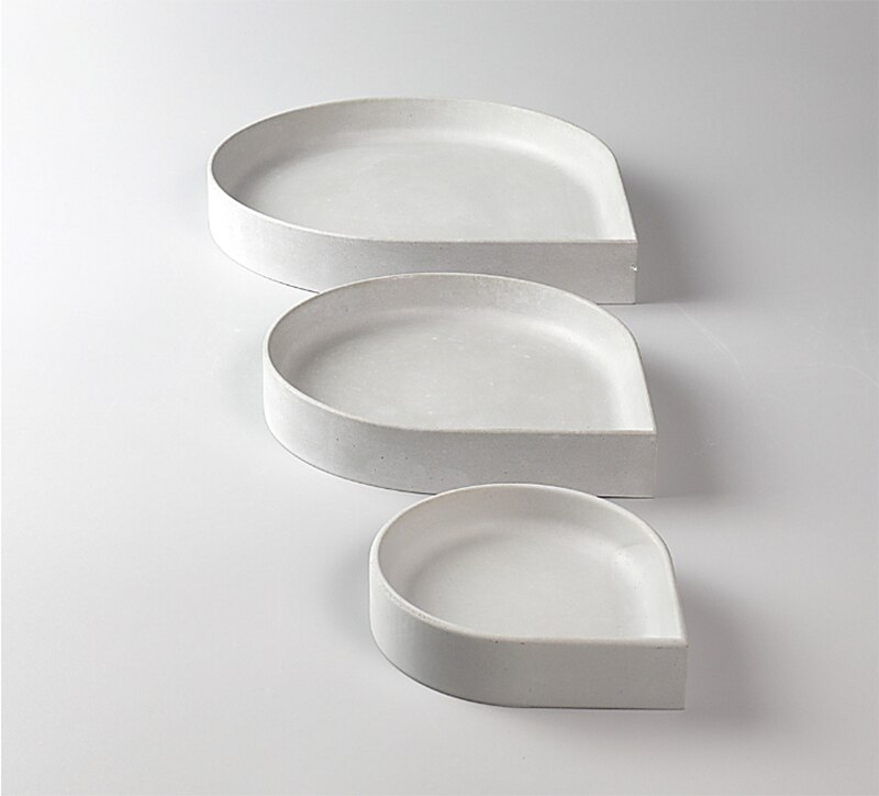 Tray mold storage box combination silicone mold cement plaster place piece water home storage tray silicone mold