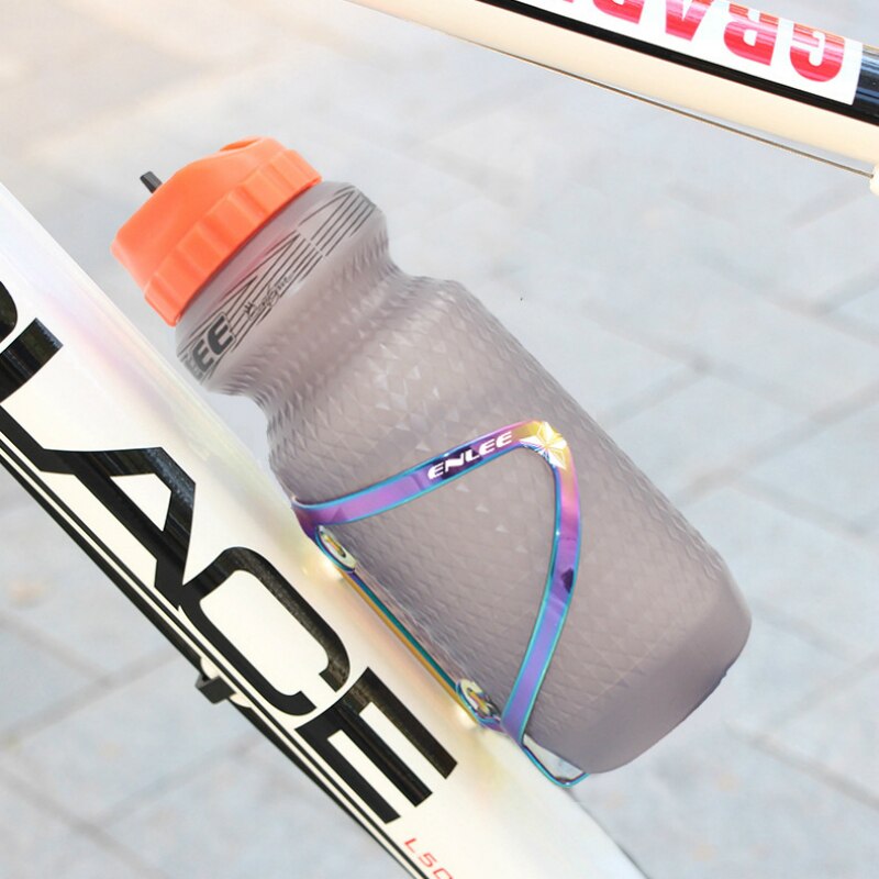 Soporte galvanizado para botella de bicicleta de montaña, aleación de aluminio, ligero, soporte de botella de agua de bicicleta de carretera