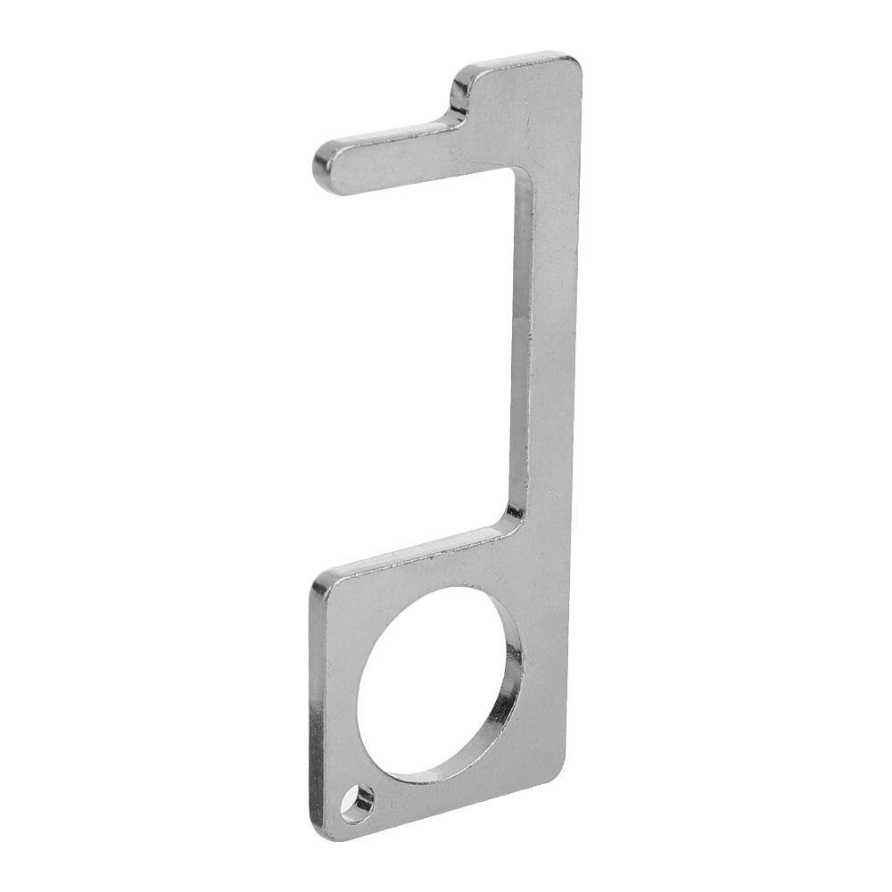 Praktisk fjederstål nøgleudsugningsværktøj døråbner lås åbningsværktøj nødhjælp husholdning holdbar med nøglering reparation: Sølv