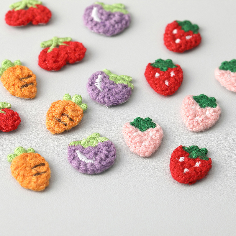 Pegatinas decorativas DIY para pantalones, Mini bordado de frutas, pegatinas de tela versátiles, mochilas escolares, ropa, zapatos, reparación de agujeros, pegatina de tela