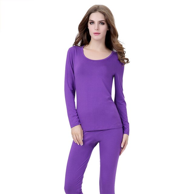 SJ-MAURIE Winter Ski Jacket and Pants Thermal Skiing Underwear Women Quick Dry Long Johns For Ski/Riding/Climbing/Cycling: M / Purple