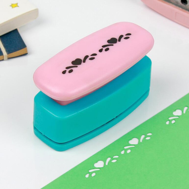 Pitsireunojen kohokuviointilaite rei'itys itsetehtyjä askartelua varten scrapbooking-kortti juhliin hääkoristelu