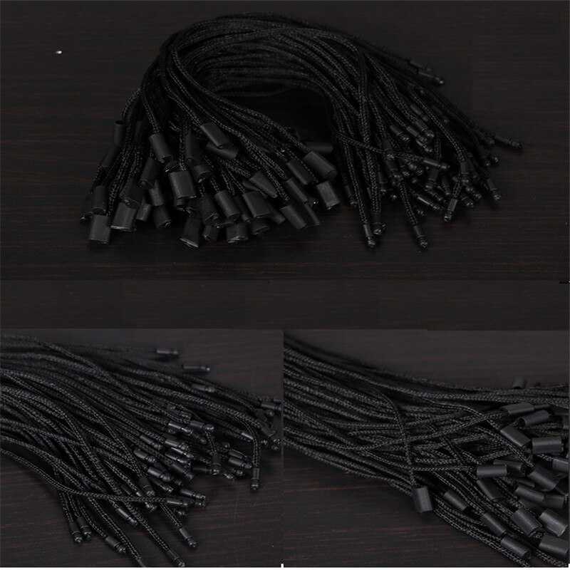 DIY 1000 stks/partij string seal kledingstuk hang tag string/cords/tag seal zwart/wit/grijs multi kleur