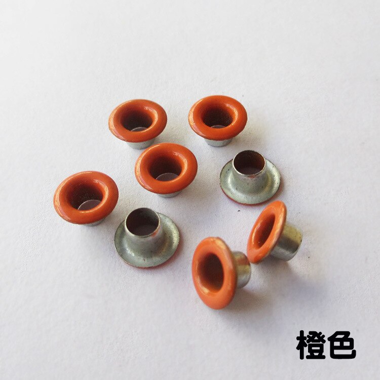 20pcs Colorful Grommets For Scented Wax Tablet Gasket Canvas Buckle Spray Metal Eyelets Rivets Sewing Accessories Candle Making: Oranage 20pcs
