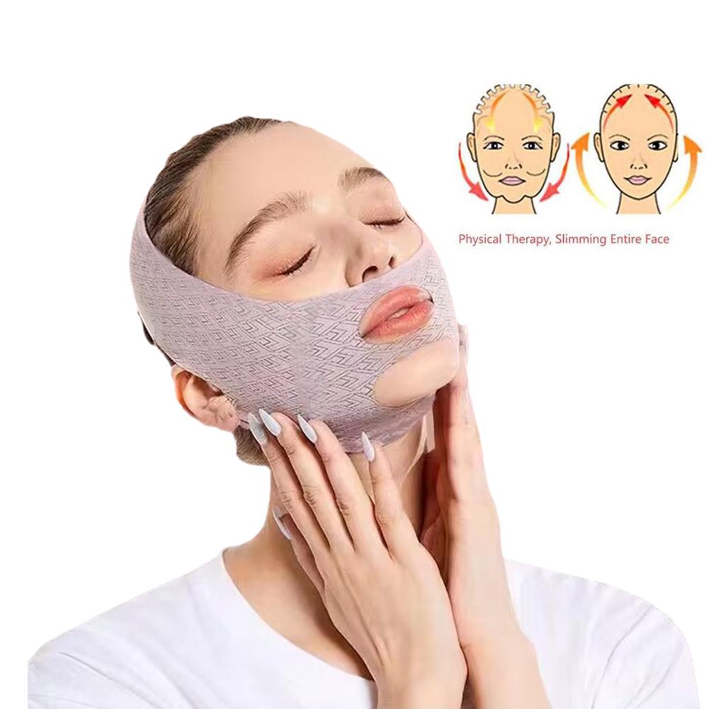 Vendaje adelgazante para mejillas y barbilla, moldeador en V, línea en V, máscara de elevación, correa antiarrugas, banda para dormir, belleza y salud: Default Title