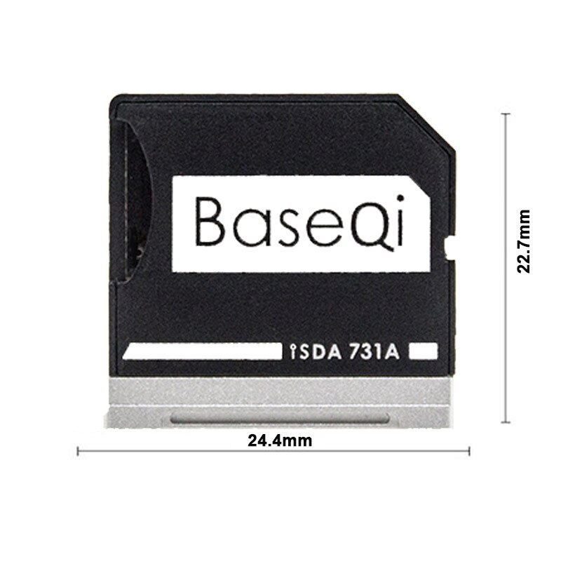 Baseqi Micro SD Adapter Metall Ninja Stealth Stick Extra Disk Card Reader für Dell XPS 13 "laptop MicroSD zu SD 731A Kartenleser