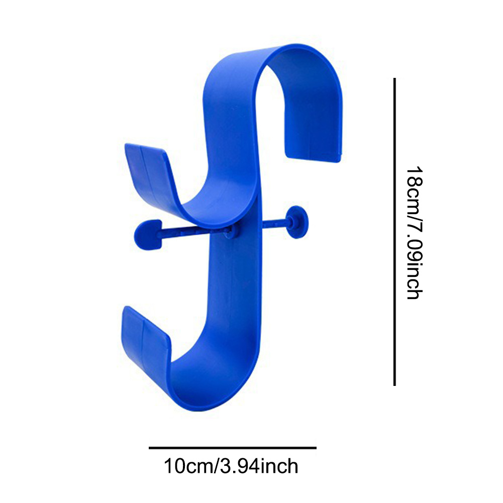 Suporte de rede para skimmer de folhas de piscina, suporte para poste de piscina acima do solo, gancho de plástico para piscina acima do solo, acessórios para piscina