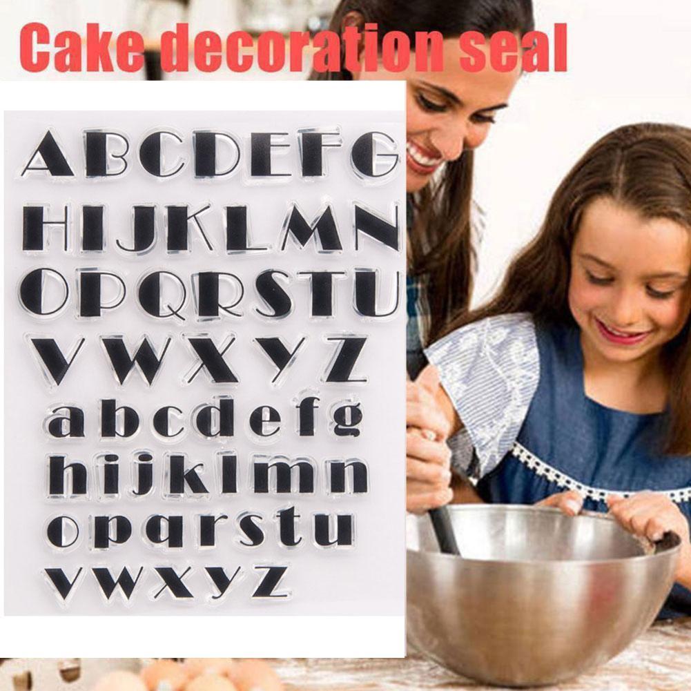 Alfabet Fondant Cake Cookie Stamp Mold Letters Biscuit Bakken Embosser Mold Fondant Stempel Taart Decoreren Gereedschappen Taart Tools K0S4