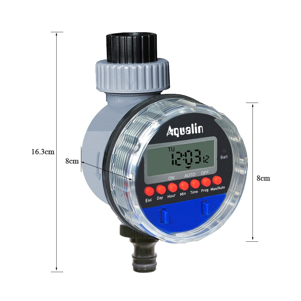 Valvola a sfera automatica da giardino Timer acqua Timer irrigazione impermeabile domestico regolatore irrigazione 21026A e sensore pioggia 21103 # 21026R