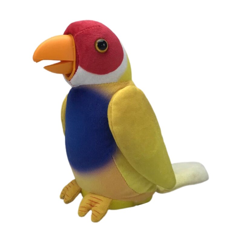 Multifunktions Elektrische Plüsch Papagei Sprechen Reden Wiederholen Winken Vogel Puppe Spielzeug L9CD: 6