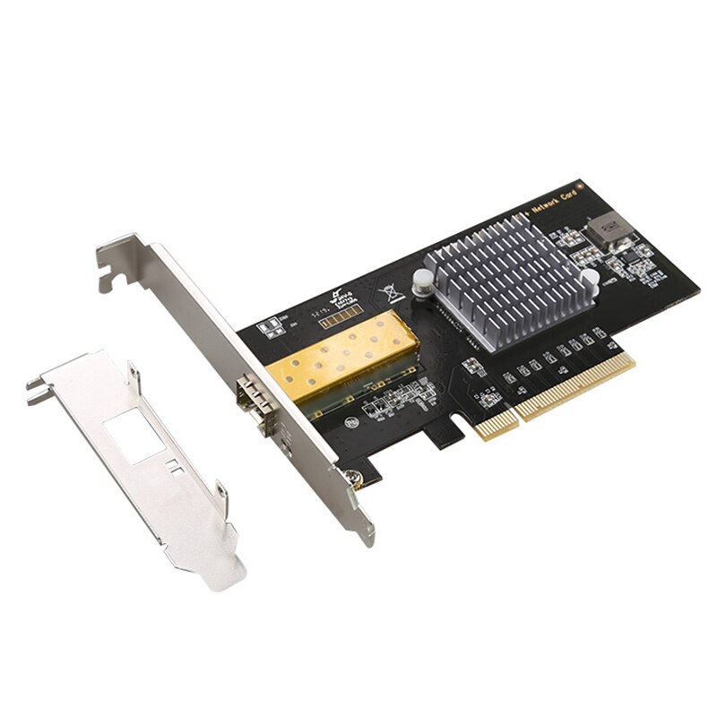 10 Gbps Network Card Single Port SFP Fiber Optic PCI Express Slot Server Network Adapter with 82599 Chipset: Default Title