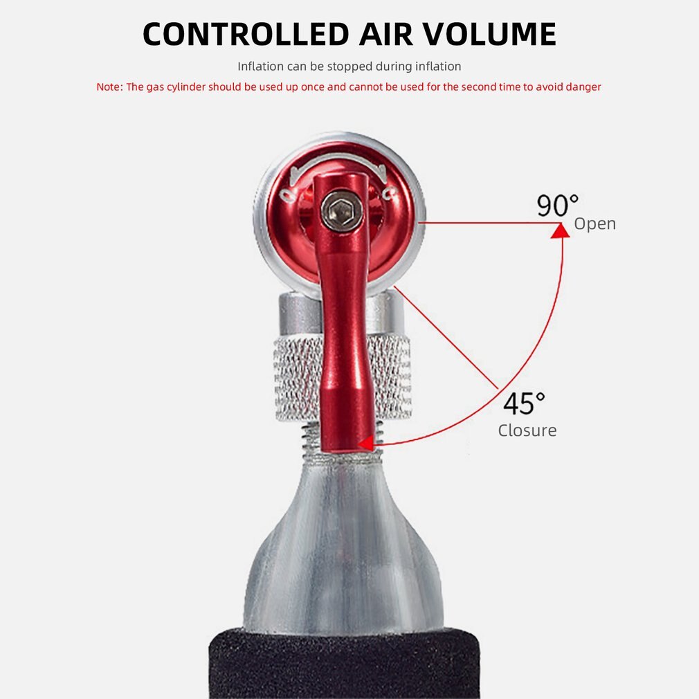 CO2 Pump For Bicycle Schrader Presta Adapter Bike Inflator Aluminum Tire Tube Mini size MTB Pumps CO2 Cartridge