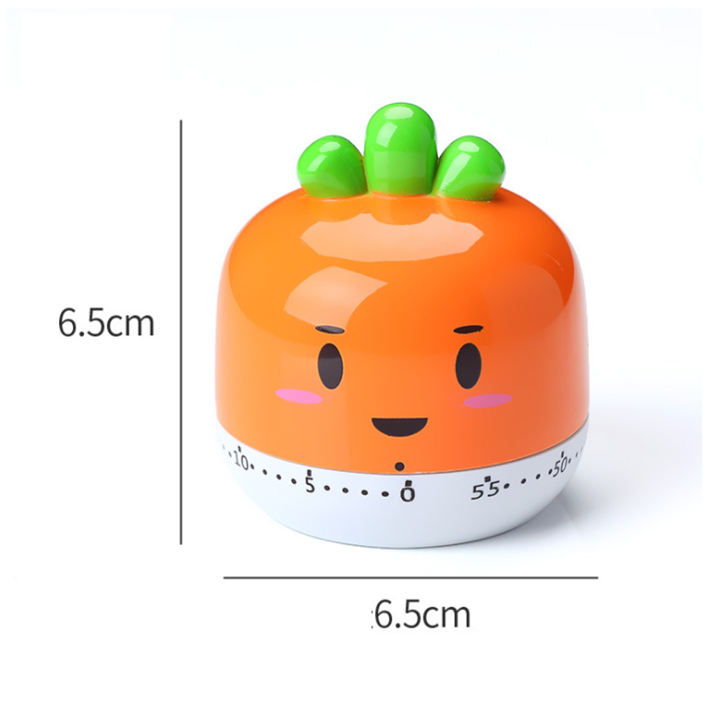 Cute Vegetables Kitchen Timer 1-60 Minutes 360 Degree Cooking Tools Mechanical Countdown Tomato Timer